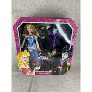 2013 Disney Signature Collection Sleeping Beauty & Maleficent Doll Set NIB!